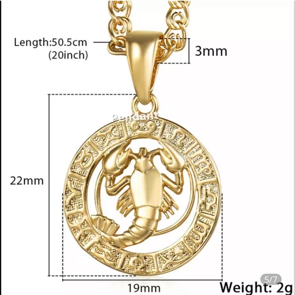 ❤️THIS BEAUTIFUL❤️ROSE GOLD❤️CANCER SIGN ZODIAC NECKLACE IS TRULY UNIQUE❤️ - Picture 7 of 7